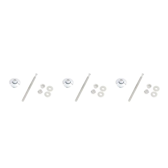 Transemion Car Modification Lightweight And Stylish Hood Lock Multiple Options Available Electroplated silver DP17-32 3Set