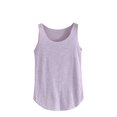 thumbnail image 1 of Mrat Débardeurs à Col en V pour Femmes, Couleur Unie, Col Rond, Sans Manches, Chandail Bas Polyvalent, Couleur Unie, Col Rond, Débardeurs à Col en V pour Femmes, P-263 Violet, Taille Unique, 1 of 6