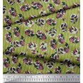 thumbnail image 3 of Soimoi Poly Georgette Fabric Stripe & Floral Artistic Print Fabric by Yard 52 Inch Wide, 3 of 3