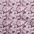 thumbnail image 1 of oneOone Viscose Jersey Purple Fabric Floral & Leaves Sewing Material Print Fabric By The Yard 60 Inch Wide, 1 of 5