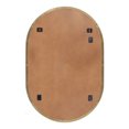 thumbnail image 4 of Kate and Laurel Rollo Midcentury Capsule Wall Mirror, 20 x 30, Gold, Decorative Oval Mirror for Wall, 4 of 7