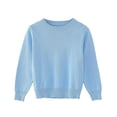 thumbnail image 1 of Chandail pour Enfants Tricoté à Col Rond, Chandail Uni Garçons Filles, 1 of 4