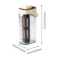 thumbnail image 2 of Outdor Cold Coffee Maker With Handle Wide Mouth 10ml Leakproof Dispenser | Coffee Pitcher Infuser Bottle For Lemonade Fruit Drinks Even Saturation Extraction Kitchen Dining Room, 2 of 5