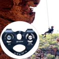 thumbnail image 2 of S SERENABLE 25KN Zip Line Climbing Pulley Trolley Rock Aluminum Fixed Eye for Cable Black, 2 of 9