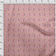 thumbnail image 3 of oneOone Viscose Jersey Peach Fabric Geometric Craft Projects Decor Fabric Printed By The Yard 60 Inch Wide-V2O, 3 of 5