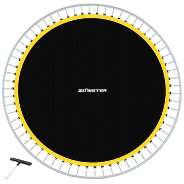 Tapis de Remplacement pour Trampoline, Convient au Trampoline Rond de 14 Pi avec 72 Crochets en V Utilisant des Ressorts de 5,5 Pouces, Tapis pour Trampoline de Saut avec 8 Rangées de Surpiqûres (Ressorts Non Inclus)