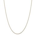 thumbnail image 1 of Collier Chaîne Ropa en Or Jaune 14k 14 Pouces 1,1 mm Pendentif Breloque, 1 of 9