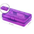 thumbnail image 1 of Dvruxg Plastic Cosmetics Case, Large Capacity Box, Hard Crayon Box Storage with Snap-Tight Lid for Office Supplies(Purple), 1 of 5