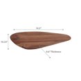 thumbnail image 2 of Planche De Service Triangulaire Incurvée En Bois D'Acacia, 2 of 3