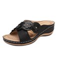 thumbnail image 2 of DPTALR Sandales Compensées Décontractées à Fleurs pour Femmes Dames Chaussures Pantoufles d'Extérieur, 2 of 5