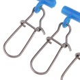 thumbnail image 3 of 50Pcs Fishing Line Sinker Slider High-strength Sinker Slide Snap Connectors Head + Snap, 3 of 8