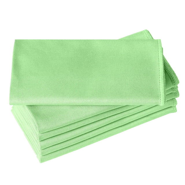 Microfiber Glass Cleaning Cloths Kitchen Absorbent Wipes No Streak Glass Cloths 6 Piece Home Cleaning Set Stainless Steel Cookware Stainless Steel Pan Bottle Filling compatible with Machine 4 Heads