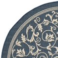 thumbnail image 2 of Safavieh Courtyard Collection Navy Indoor Outdoor Round Rug, 5'3', Machine Made, 1 Count, 2 of 4