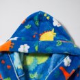 thumbnail image 4 of Dvkptbk Kids Fleece Hooded Bathrobes, Warm Graphic Soft Fuzzy Bath Robe for Kids Soft Robe Sleepwear with Belt 3-4 Years, 4 of 7