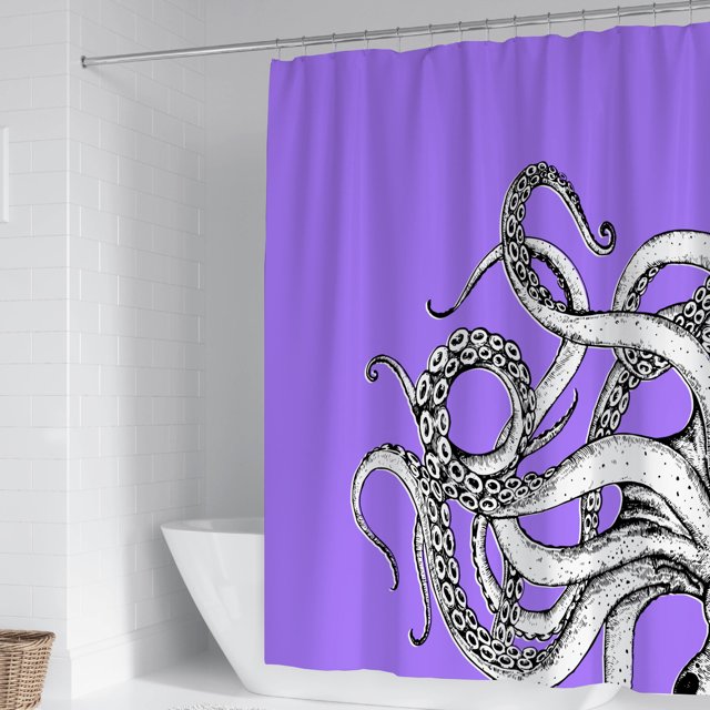 Guardoinrt Polyester Premium For Luxurious Feel Decor Shower Curtain For Bathroom Easy To Install HD Printing YL490-8