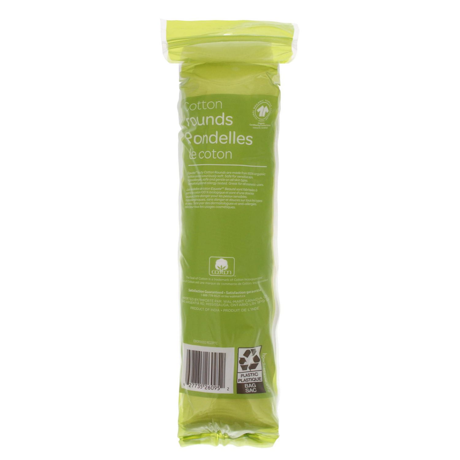 Equate Beauté Rondelles de Coton Biologiques