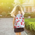 thumbnail image 1 of Meitianfacai Girls Floral Strawberry Pattern Backpack Campus Fashion School Bag Suitable For Junior High School Bags, 1 of 4