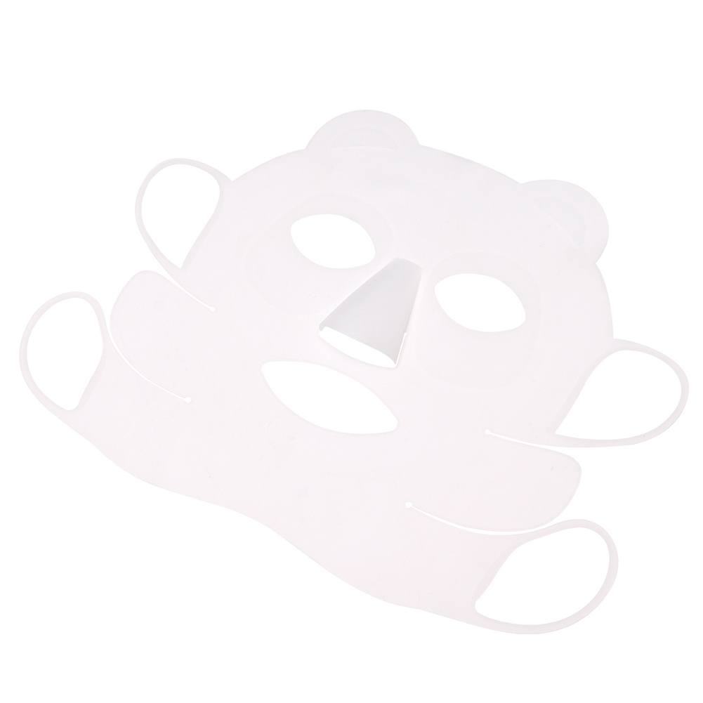 Silicone Face Cover Cute Panda Shaped Beauty Face Moisturizing Cover Reusable Beauty Beauty Tool