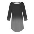 thumbnail image 3 of Birdeem Womens Fashion 3/4 Sleeve Round Neck Loose Tops Blouse, 3 of 9