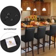 thumbnail image 4 of PiccoCasa Waterproof Bar Stool Covers for Counter Height Side Chair Covers Black 4, 4 of 9