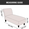 thumbnail image 3 of 2024 Velvet Armless Chaise Lounge Slipcover Stretch Sofa Slip Cover Furniture Protector, 3 of 8