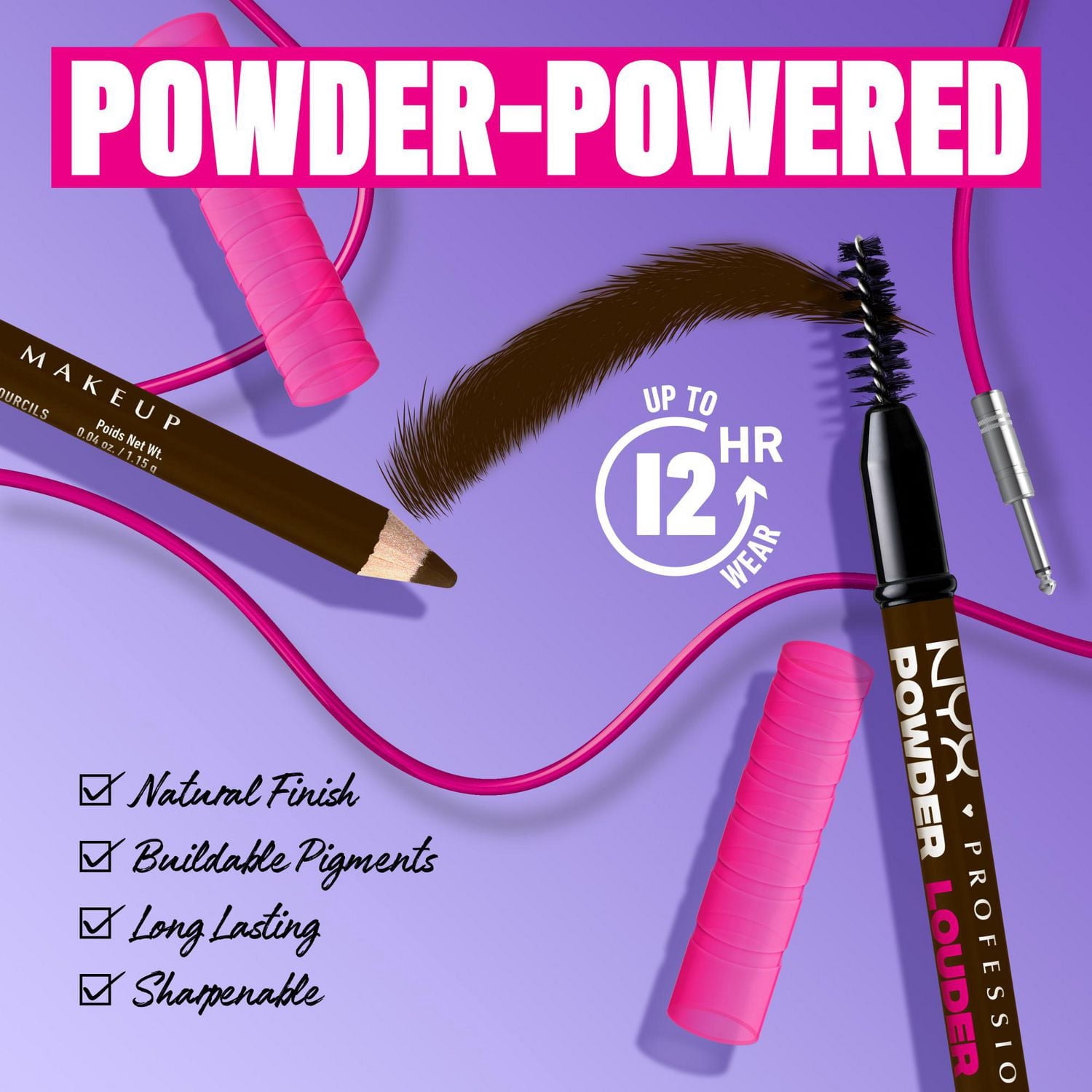 NYX Professional Makeup crayon pour sourcils Powder Louder
