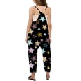 thumbnail image 3 of Girls Romper Star Print Summer Rompers for Girls Spaghetti Strap Rompers with Pockets Summer Outfits for Girls 13-14 Y, 3 of 5