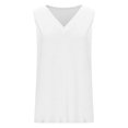 thumbnail image 4 of Timegard Womens Tank Tops V Neck Solid Color Fitting Comfy Sleeveless Top Summer Casual Basic Tee Shirts, 4 of 7