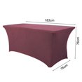 thumbnail image 5 of Elastic Tablecloth Decorative Close-fitted Unique Banquet Rectangular Table Cover, 5 of 5