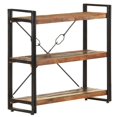 thumbnail image 1 of vidaXL 3-Tier Bookcase 90x30x80 cm Solid Reclaimed Wood, 1 of 5