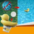 thumbnail image 2 of HLONK Applicateur de Comprimés pour Piscine en Forme de Canard - Réutilisable - Entretien Routinier - Flottant - Assure la Désinfection - Distributeur de Désinfection pour Piscine - Articles pour Piscine, 2 of 7