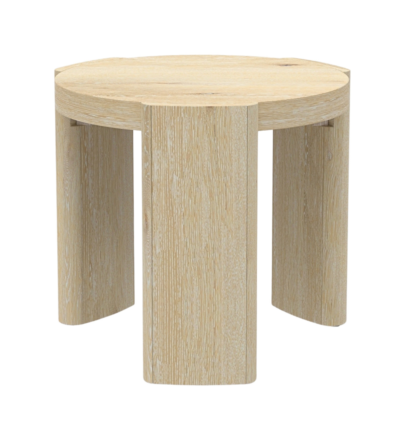 Alpine Furniture Sloane Table d'Appoint Ronde en Bois de 20 Po L en Bois Flotté Naturel