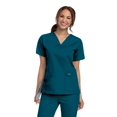 thumbnail image 1 of Landau Haut de Blouse Médicale pour Femmes : 4 Poches, Coupe Classique Décontractée, Col en V Durable 8219, 1 of 4