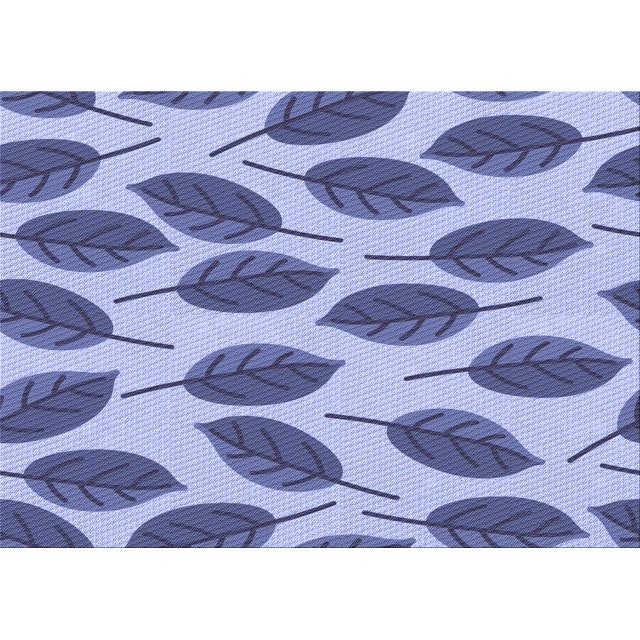 Ahgly Company Machine Washable Indoor Rectangle Transitional Deep Periwinkle Purple Area Rugs, 2' x 5'