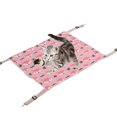 thumbnail image 4 of Double Layer Plush Hammock For Cats, Soft And Comfortable, Easy To Clean, Metal Hook, Easy To Install, Suitable For Rabbits, Kittens, Hamsters, Puppies, Ferrets, 4 of 8