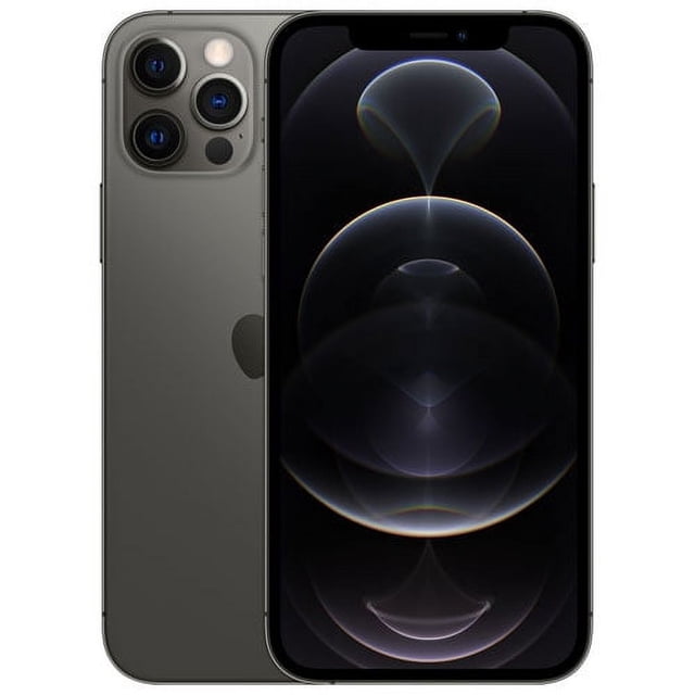 Restored Apple iPhone 12 Pro 128GB unlocked cell phone with a sleek design. Features a 6.1-inch Super Retina XDR display with HDR, Ceramic Shield for durability, and surgical-grade stainless steel edges. Includes a triple-camera system with wide, ultra-wide, and telephoto lenses, LiDAR scanner for AR, and MagSafe compatibility for wireless charging. Powered by the A14 Bionic chip and supports 5G connectivity.