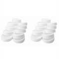 thumbnail image 1 of 20Pcs Plastic Storage Caps Lids Ribbed for 86mm Standard Regular Mouth Mason Jar Bottle, 1 of 7