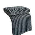 thumbnail image 1 of Dark Grey 79X71 Inch Flannel Blanket, Soft & Warm, Solid Color, For Sofa & Bed, All-Season Use, Machine Washable, 1 of 6
