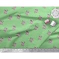 thumbnail image 2 of Soimoi Rayon Fabric Stripe & Cat Animal Decor Fabric Printed Yard 56 Inch Wide, 2 of 3