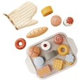 thumbnail image 1 of Tea Party Tableware Wooden Handicraft Toy Kitchen Pretend Play Set Cooking Coffee Bread For Toddlers Kids Birthday Gift Favors, 1 of 7