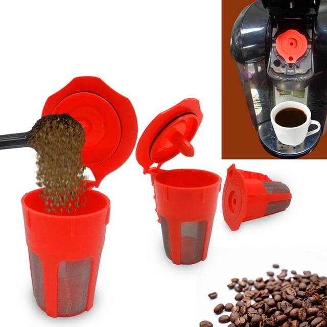 Hicess Reusable Fillable Coffee Filter for Keurig K-Cup 2.0 K500 K400 K300 K200 Models