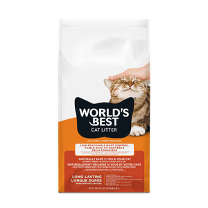 World's Best Cat Litter Chute naturelle faible suivi & Maïs antipoussière Cat Litter, Sans parfum, 15 Sac lb