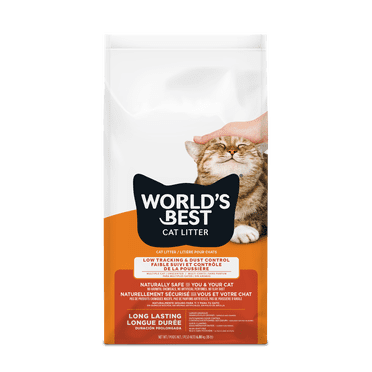 World's Best Cat Litter Natural Clumping Low Tracking & Dust Control Corn Cat Litter, Unscented, 15 lb Bag