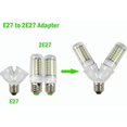 thumbnail image 4 of Adaptateur de Douille de Lampe LED E27 2 en 1, Support Double en Y, Résistant aux Hautes Températures, 4 of 7
