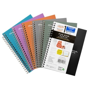 Five Star Poly 5X7 160 page Ntbk Asst