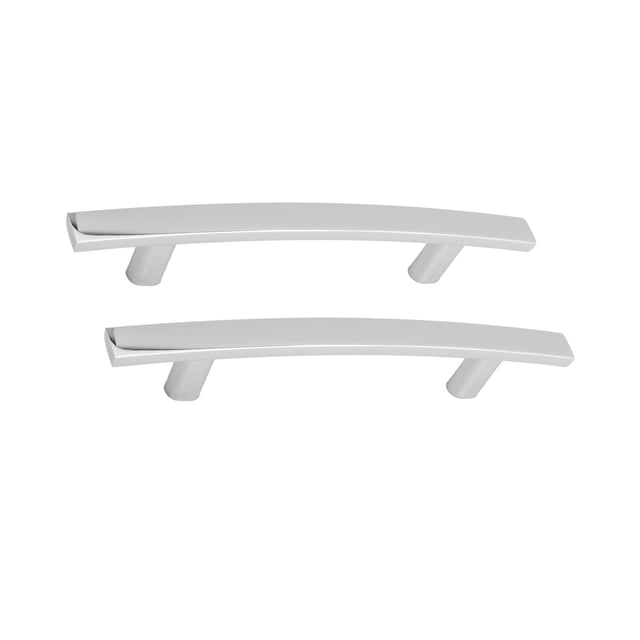 Era Arched Pull 2 pack chrome cabinet pulls in a front-facing view, featuring a sleek arched metal design with polished chrome finish, each 5.90 inches long, ideal for kitchen or bathroom furniture hardware and compatible with modern and contemporary styles.