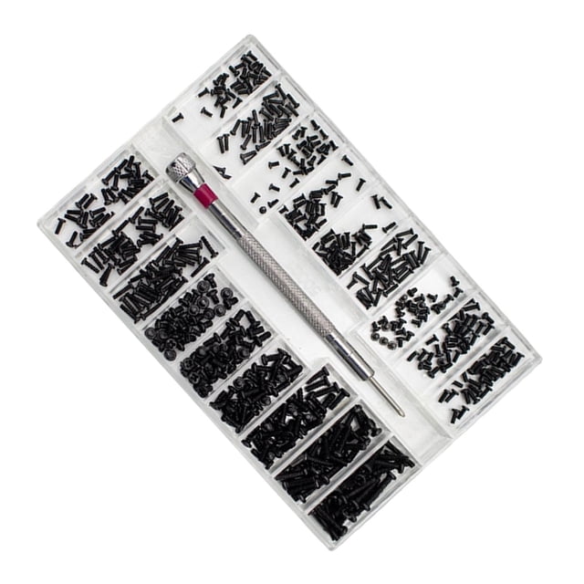 Mini Small Screws Metric M1.2 M1.4 M2 Miniature Replacement Hand Tool Tiny Repair Tool Micro Screws Set for Laptop Eyeglasses Clock C