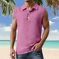 thumbnail image 1 of Men's Tank Tops Big and Tall Sleeveless Shirts for Gym Workout Running Beach Summer Button Up Tee Vest, 1 of 4