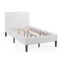 thumbnail image 1 of Costway Twin Upholstered Bed Frame Button Tufted Headboard Mattress Foundation, 1 of 10