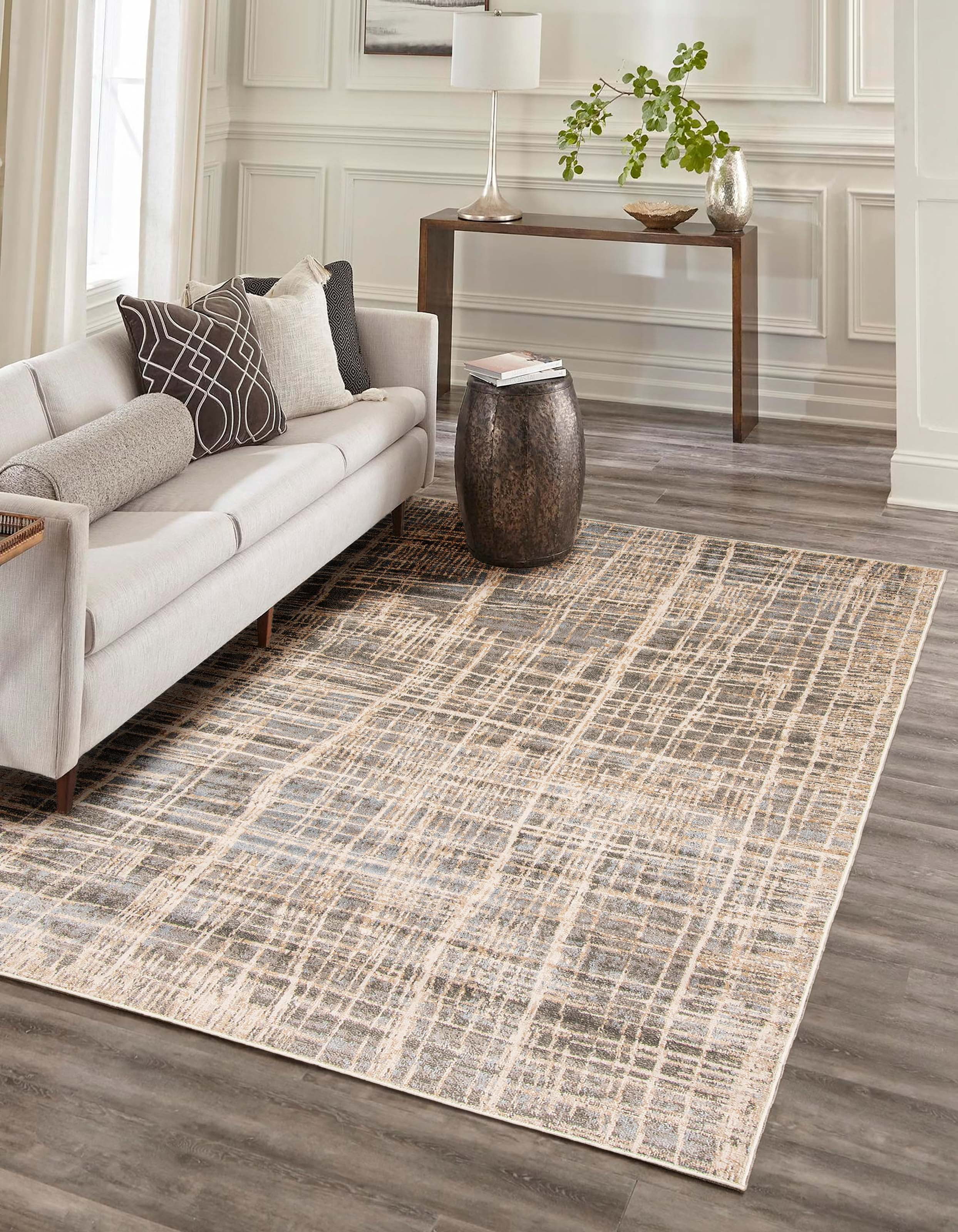 ECARPET Lattice Contemporary/Modern Area Rug for Living Room, Bedroom ...